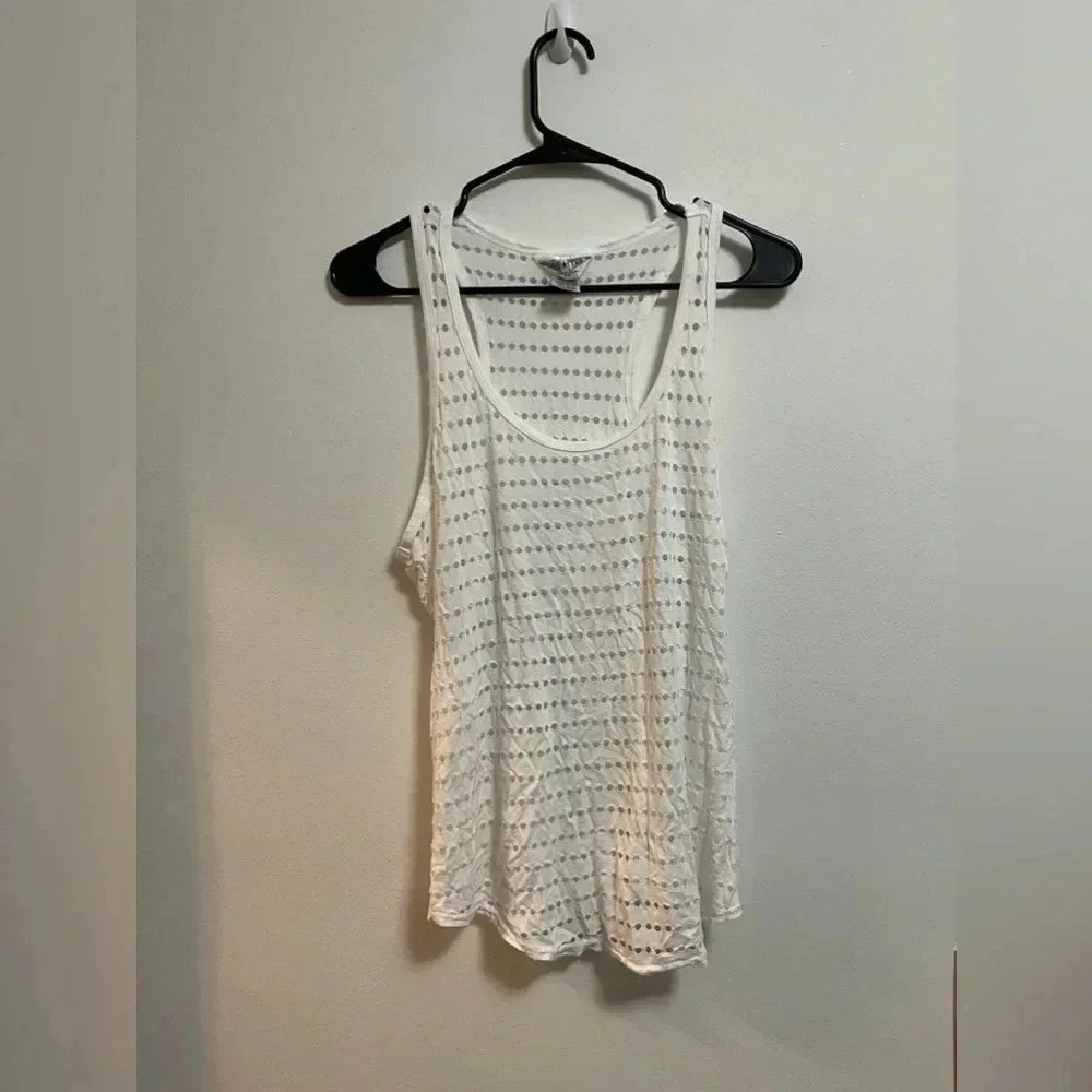 Hard Tail - Women’s Yoga‎ Distressed White Tank Top - Vintage Y2K - Size XS